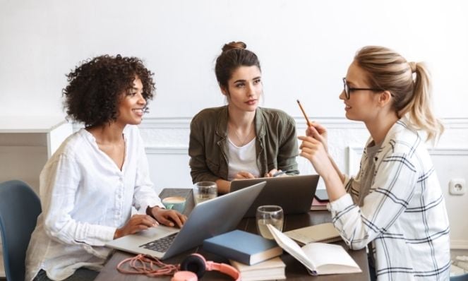 3 female colleagues